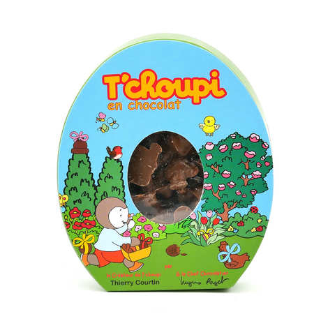 T'Choupi surprise egg box filled with milk chocolate fritters