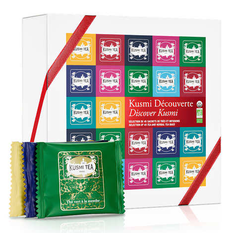Box of 45 tea bags and infusions - Kusmi Dcouverte Bio