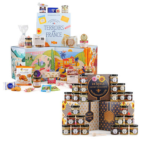 Set of 2 Cube des Terroirs and Honey advent calendars