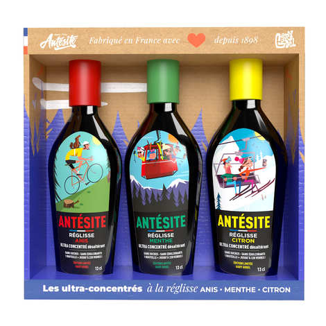 Gary Godel box of 3 ultra-concentrated liquorice Anise, Mint and Lemon - Antesite