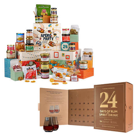 Set of 2 Apero Party Advent Calendars + 24 Days of Rum