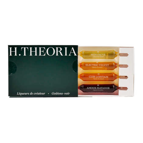 Discovery box of H.Theoria designer liqueurs - 4 ampoules of 15ml