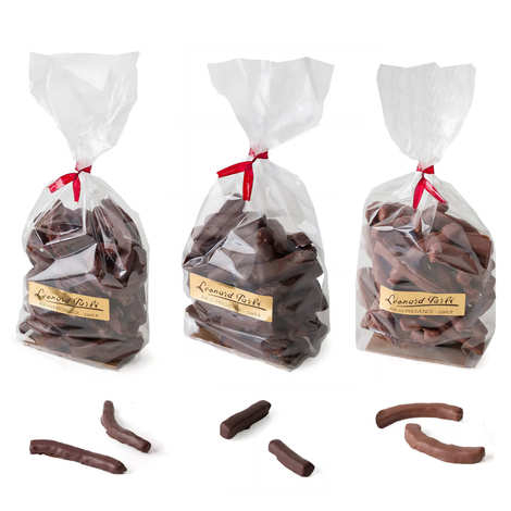 Assortment of candied fruits coated in chocolate - Leonard Parli