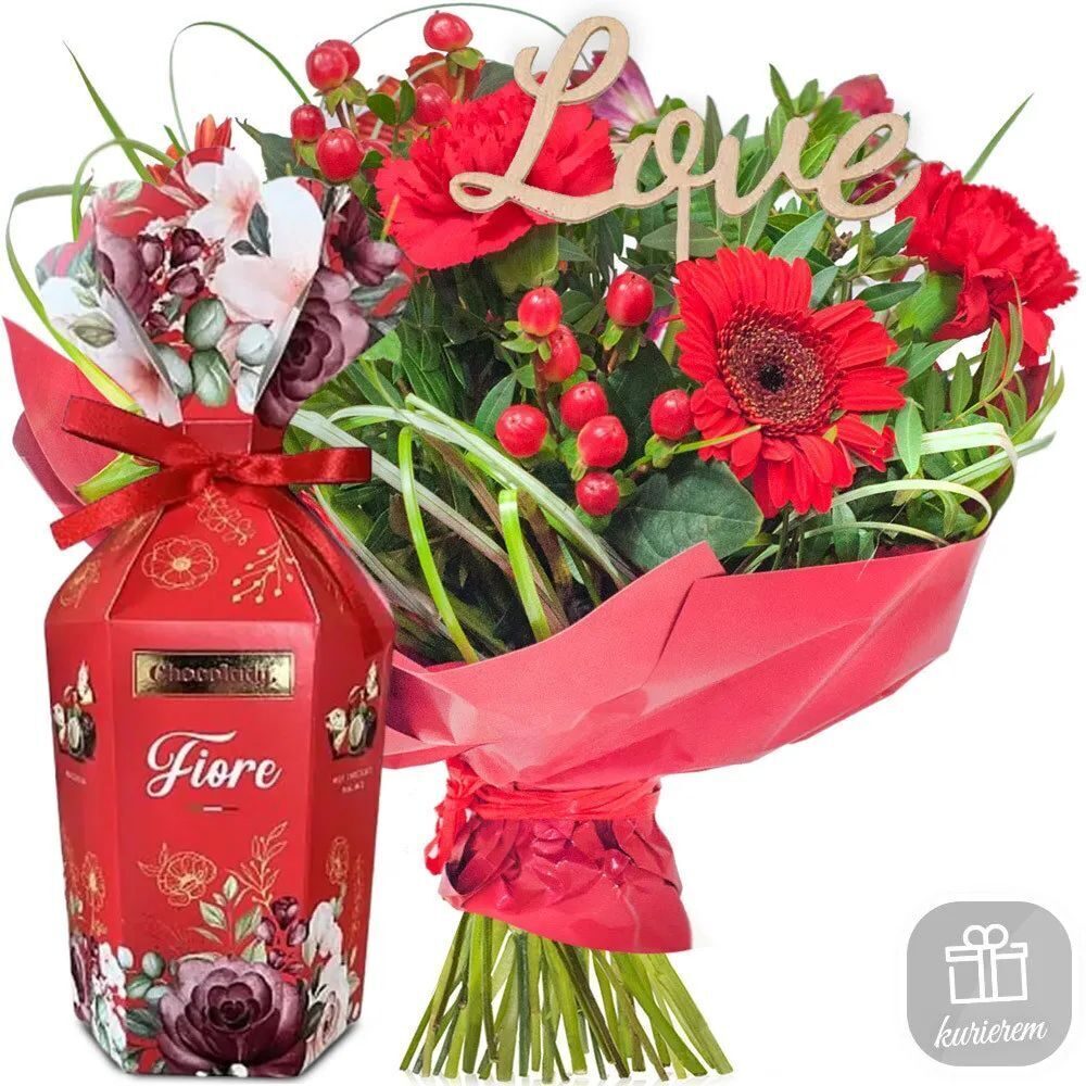 My Love bouquet with pralines Fiore (Small)