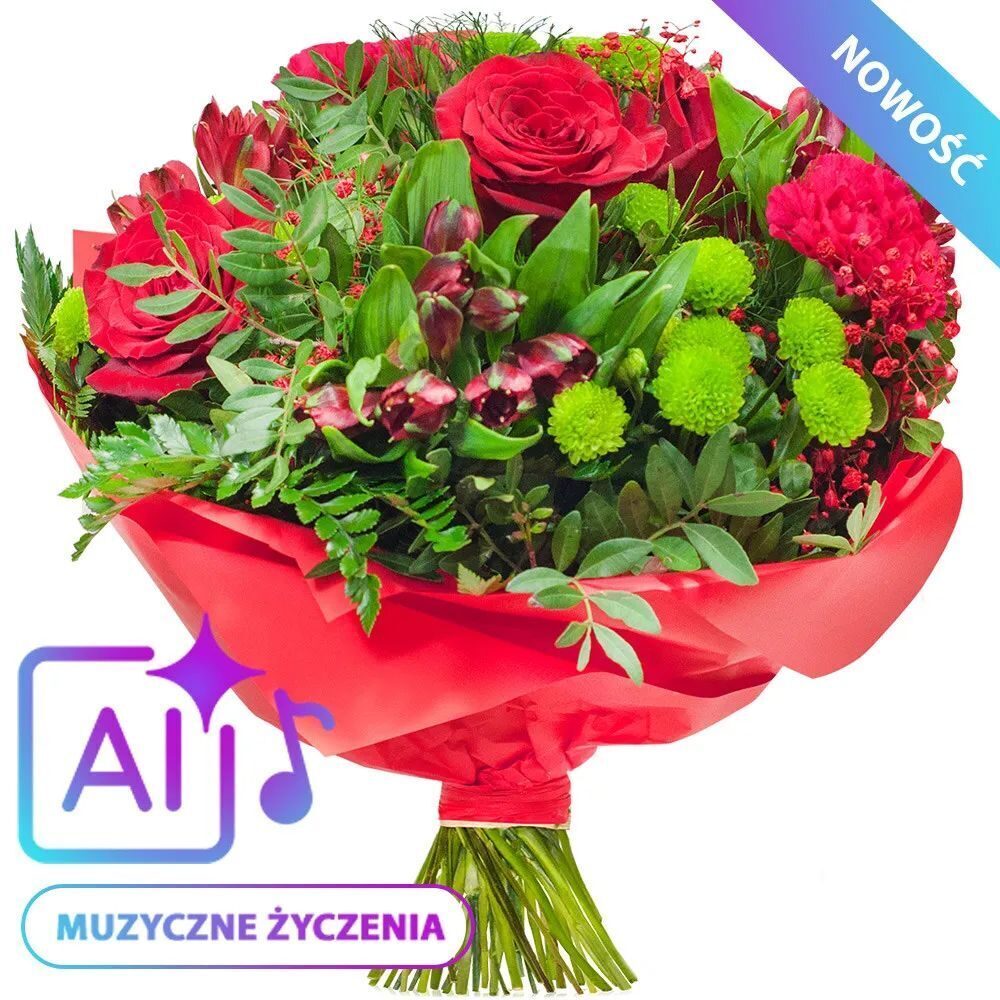 Love Story Bouquet With Musical Wishes (Small)