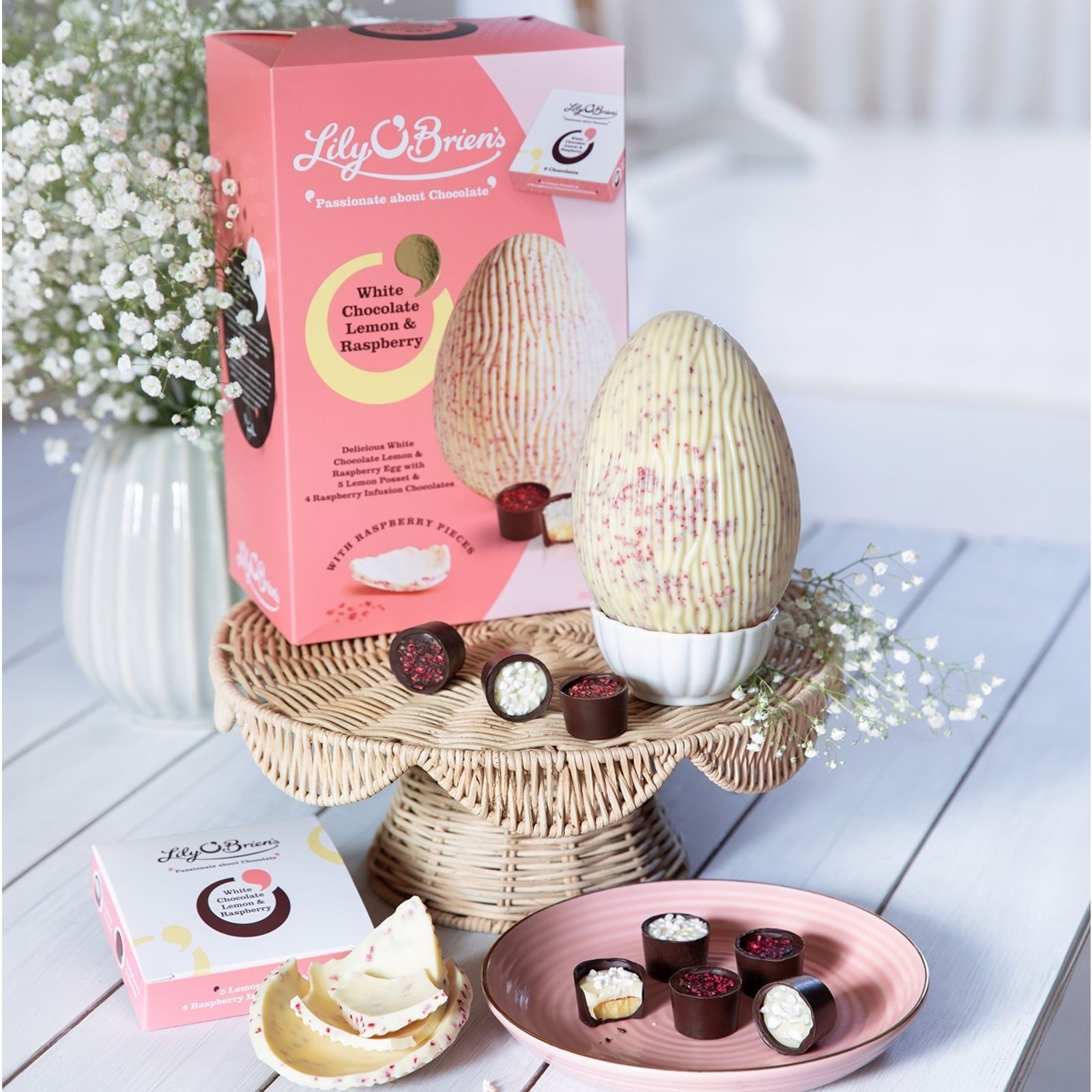 White Chocolate Lemon & Raspberry Egg 308g