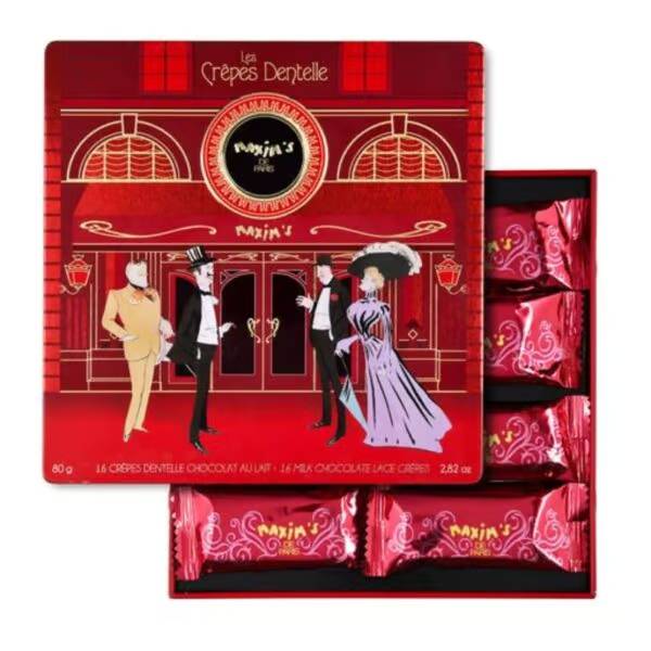 Maxims 16 Lace Crepes Milk Choc Tin