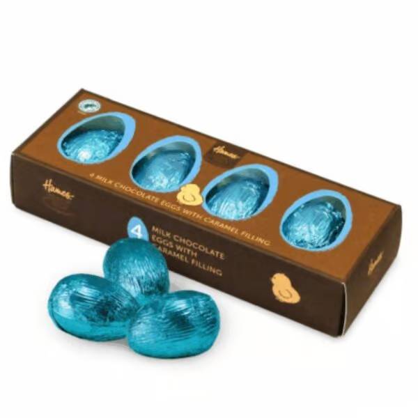 Hames 4 Milk Chocolate Eggs With Caramel