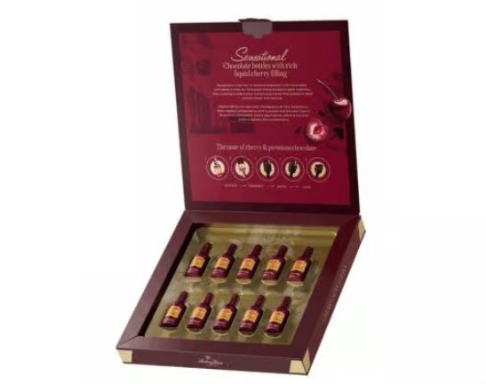 Luxardo Cherry Sensations Chocolate Bottles 10 Pack by Anthon Berg