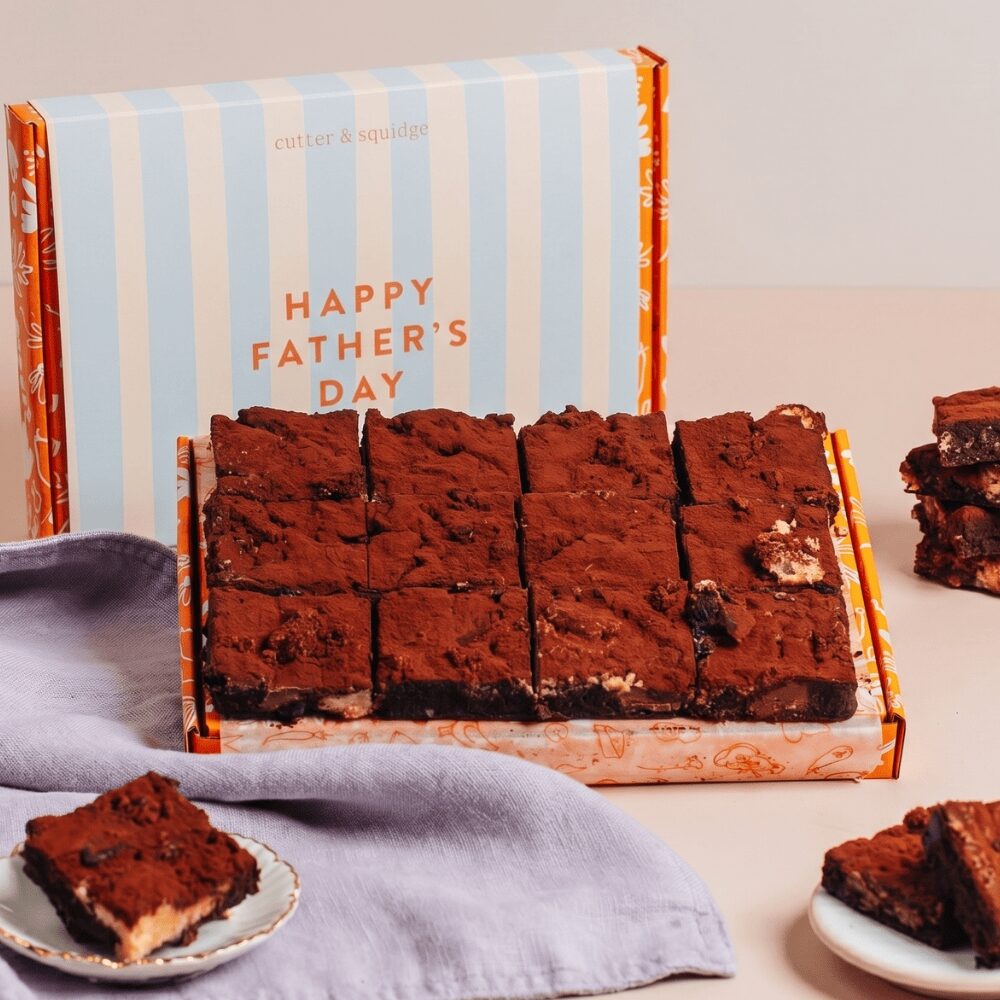 Father's Day Caramel Frappuccino Brownie Box