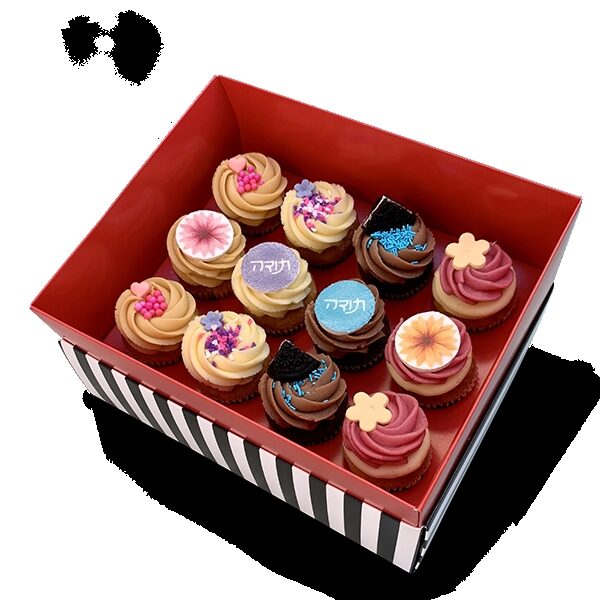 Box of 12 Medium Thank You Cupcakes