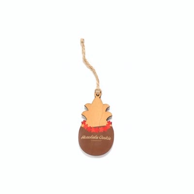 Honolulu Cookie Company Wood Ornament Cookie Lei