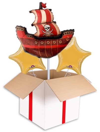 Pirate Ship Supershape Balloons (3 Balloons Gift Boxed)