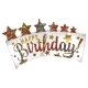 Pink Sparkle Party Happy Birthday Balloon (3 Balloons Gift Boxed)
