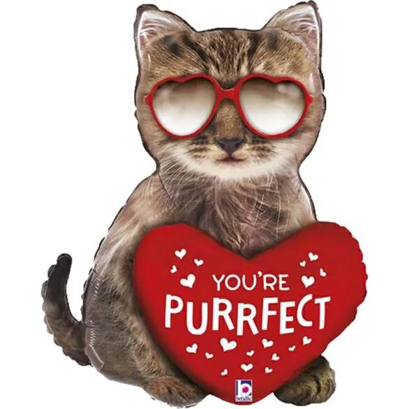 Purrfect Cat Supershape Balloon (3 Balloons Gift Boxed)