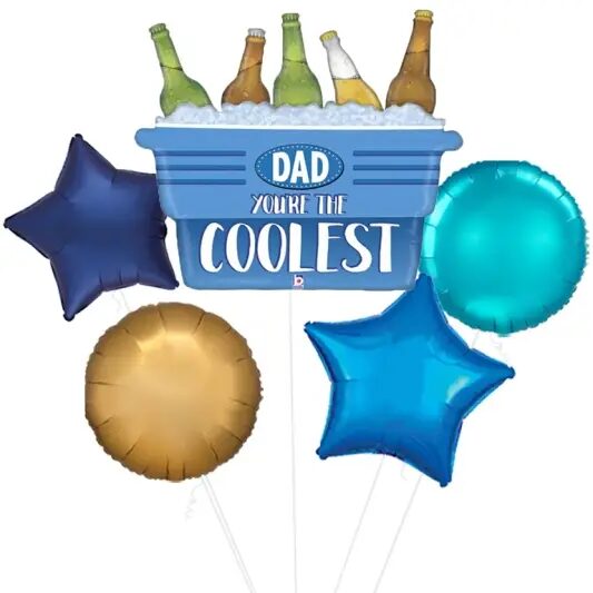 Coolest Dad Cooler Supershape Balloon (Single Balloon Gift Boxed)