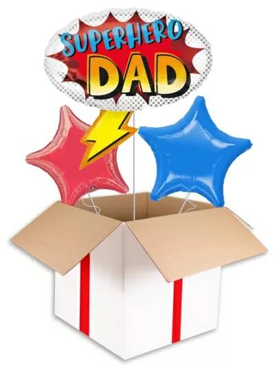 Superhero Dad Supershape Balloon (3 Balloons Gift Boxed)