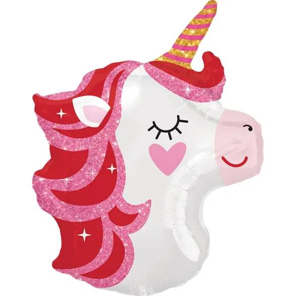 Pretty in Pink Unicorn Balloon (3 Balloons Gift Boxed)