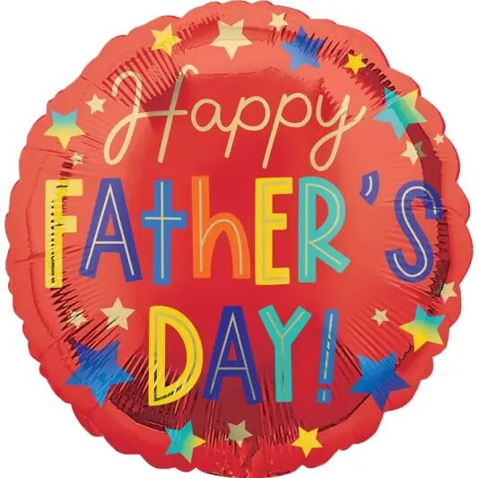Happy Fathers Day Stars Balloon (4 Balloons Gift Boxed)