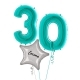 Large Tiffany Shape Balloon No 1 (3 Balloons Gift Boxed)
