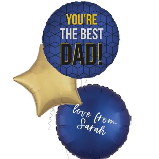 You're The Best Dad Foil Balloon (4 Balloons Gift Boxed)