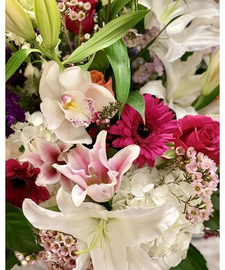 Boss Lady Wrapped Flowers (Small)