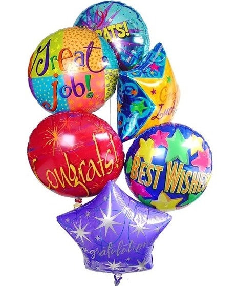 Celebration Balloon Bouquet (6 Theme Mylar Balloons Bouquet)