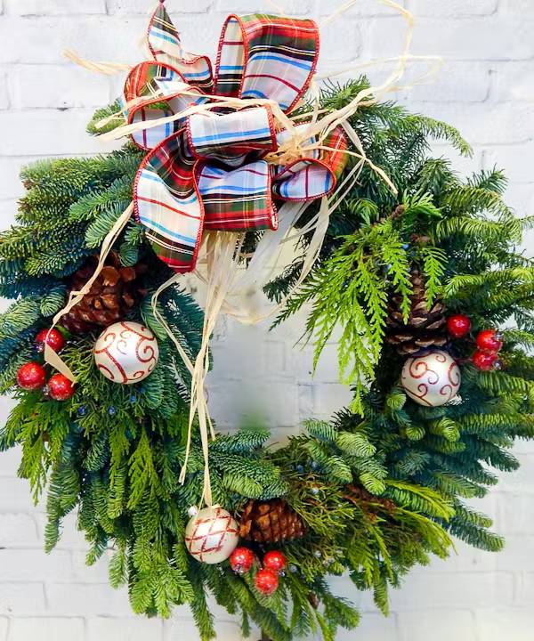 Alpine Plaid Wreath (Starting At)