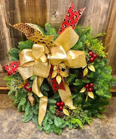 Winter Wild Wreath Signature Design (Starting At--Smaller Bow)