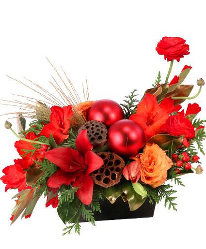 RAVISHING RICH RED CHRISTMAS ARRANGEMENT (Standard)