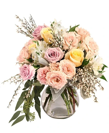 Delicate Sunrise Flower Arrangement (Standard)