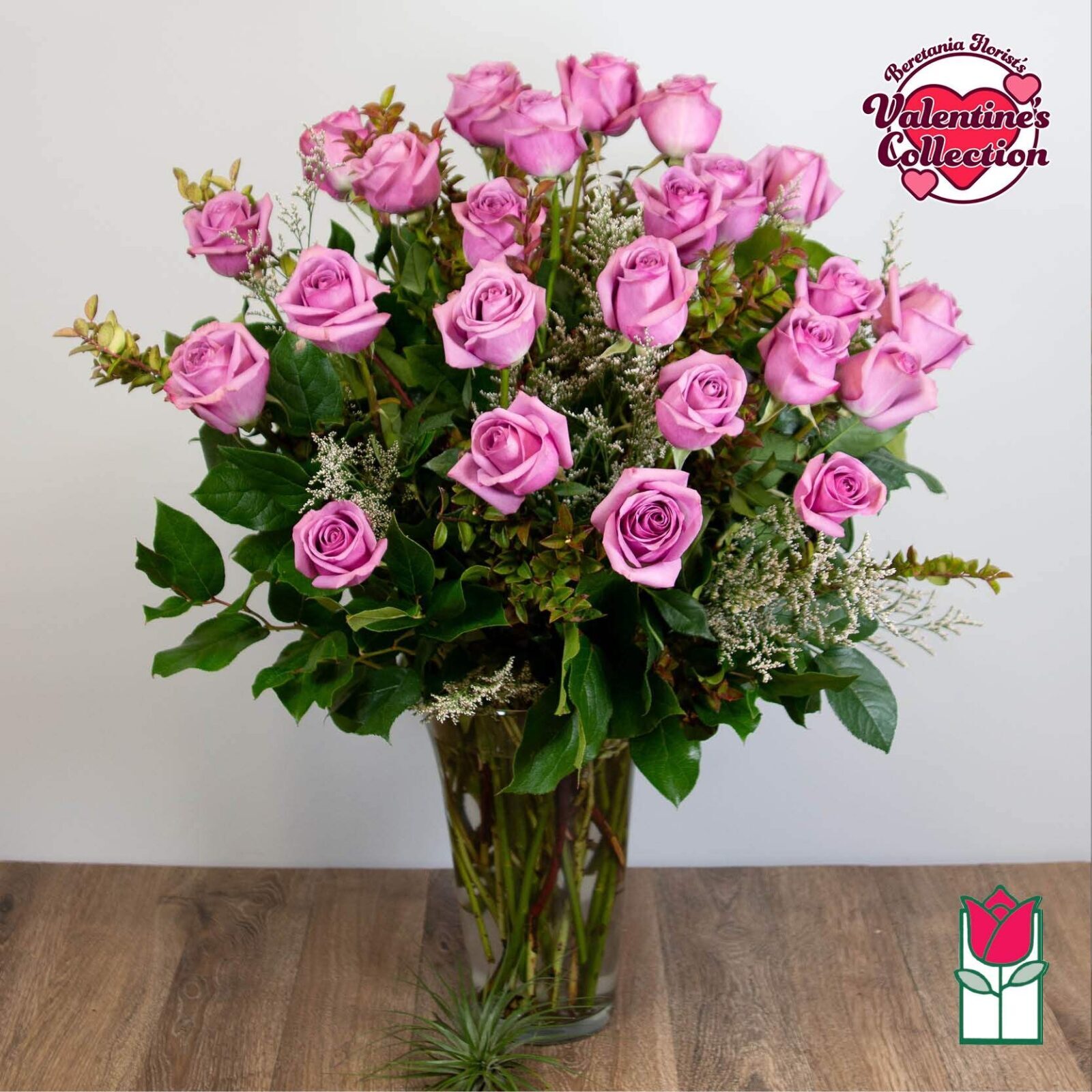 2 Dozen Lavender Rose Bouquet (Standard)