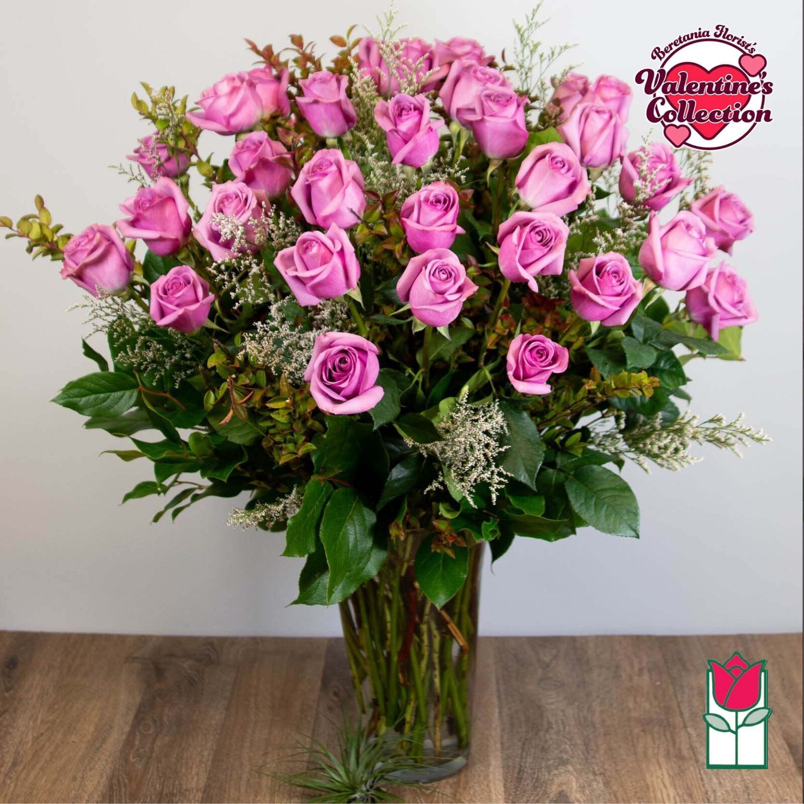3 Dozen Lavender Rose Bouquet