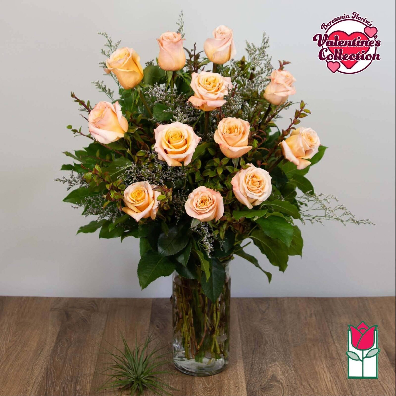 Beretania's Premium Peach Rose Masterpiece (Standard)