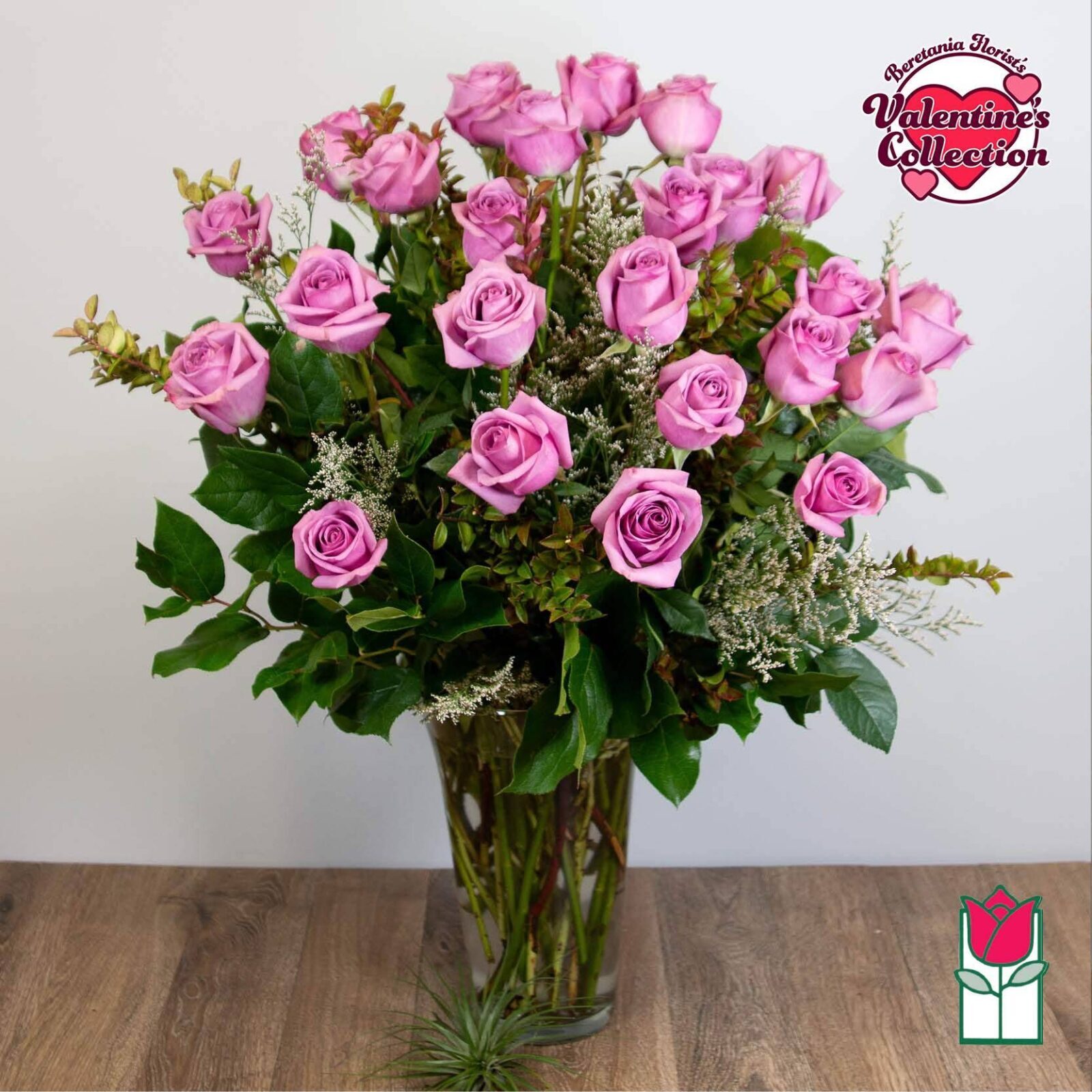 Beretania's 2 Dozen Lavender Rose Bouquet [Early Bird Special] (Standard)