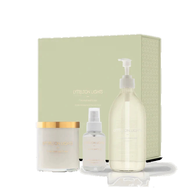 The Lyttelton Lights Coconut and Lime Home Fragrance Collection
