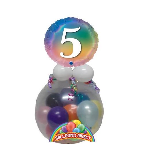 Happy 5th Birthday Fun Stuffed Bubble