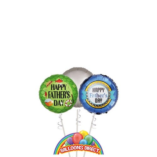 Fathers Day 3 Balloon Bouquet