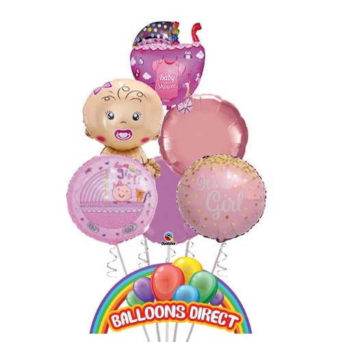 Baby Shower Girl Ultimate Balloon Bouquet