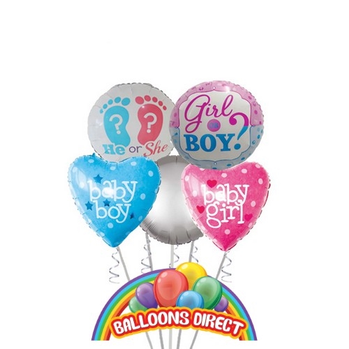 Gender Reveal Deluxe Balloon Bouquet