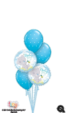 Baby Boy Teddy Bouquet