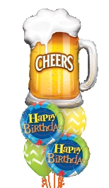 Cheers Birthday Balloon Gift