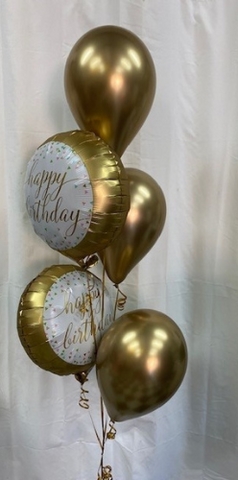Chrome Gold Birthday Bouquet