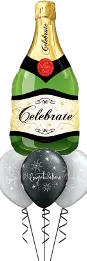 Champagne Congratulations Balloon Bouquet