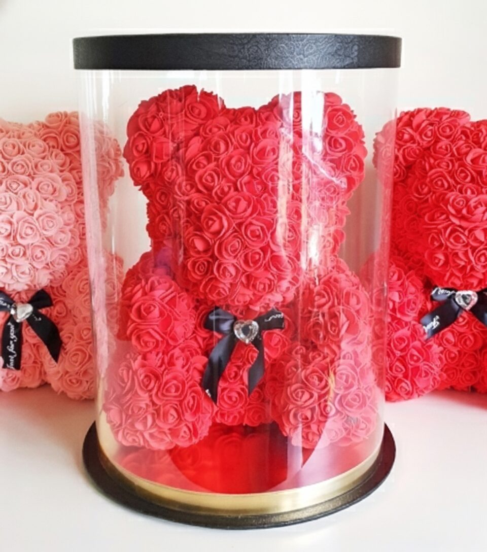 Blooming Bear Artificial Red