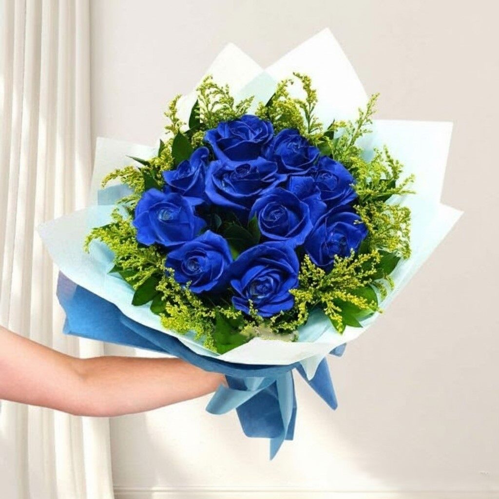 Buket Mawar Biru: Blue Roses