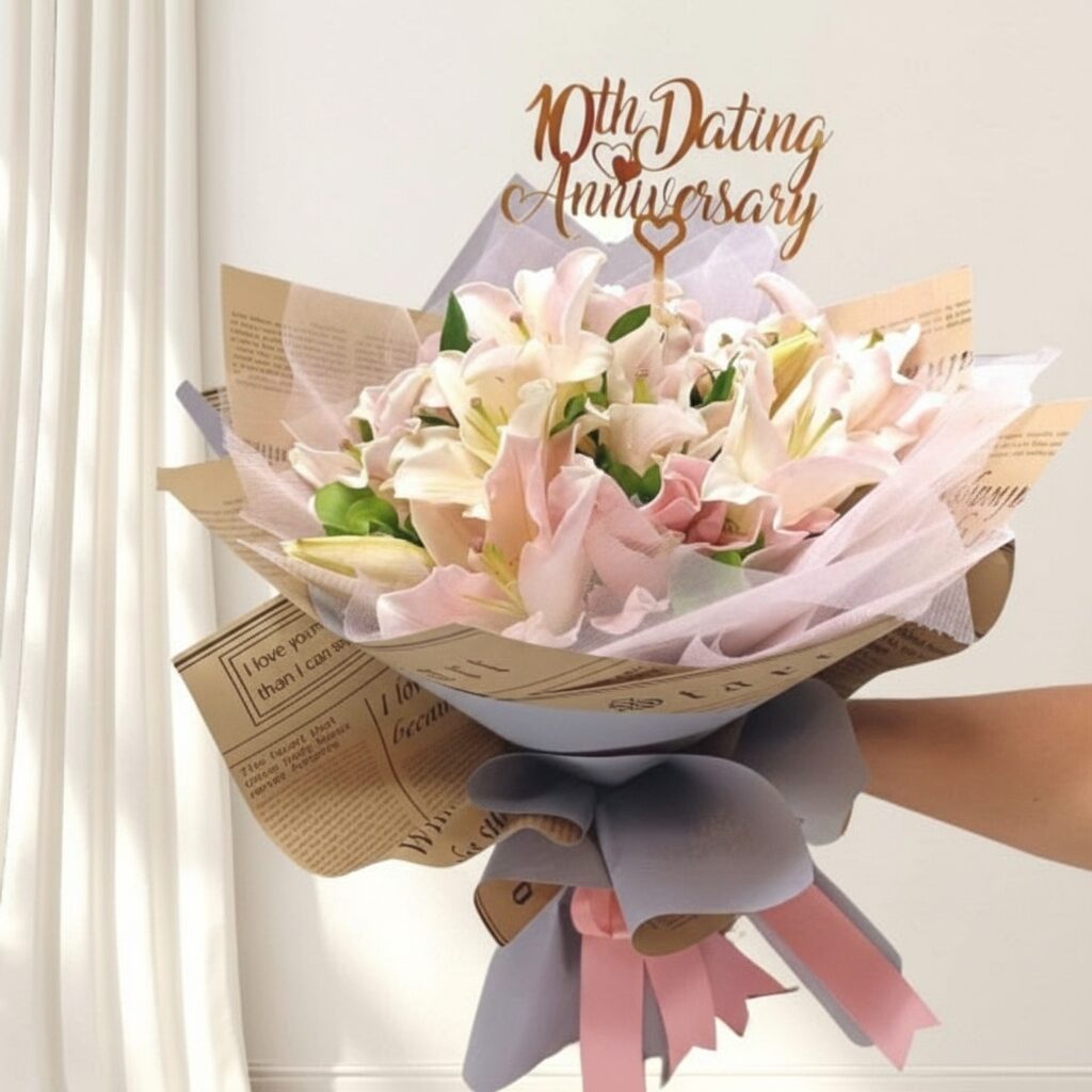 Buket Bunga Lily: Shiny Lilies