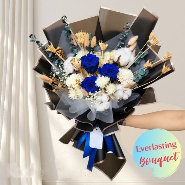 Buket Bunga: Forever Bold Preserved Flowers Bouquet