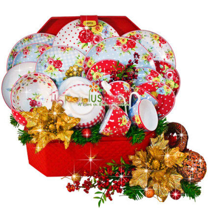Parcel Keramik Natal: Dinner Set 4