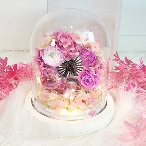 Carousel Dome Preserved Flowers